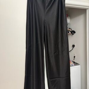 Reformation Gale Satin Mid Rise Pants